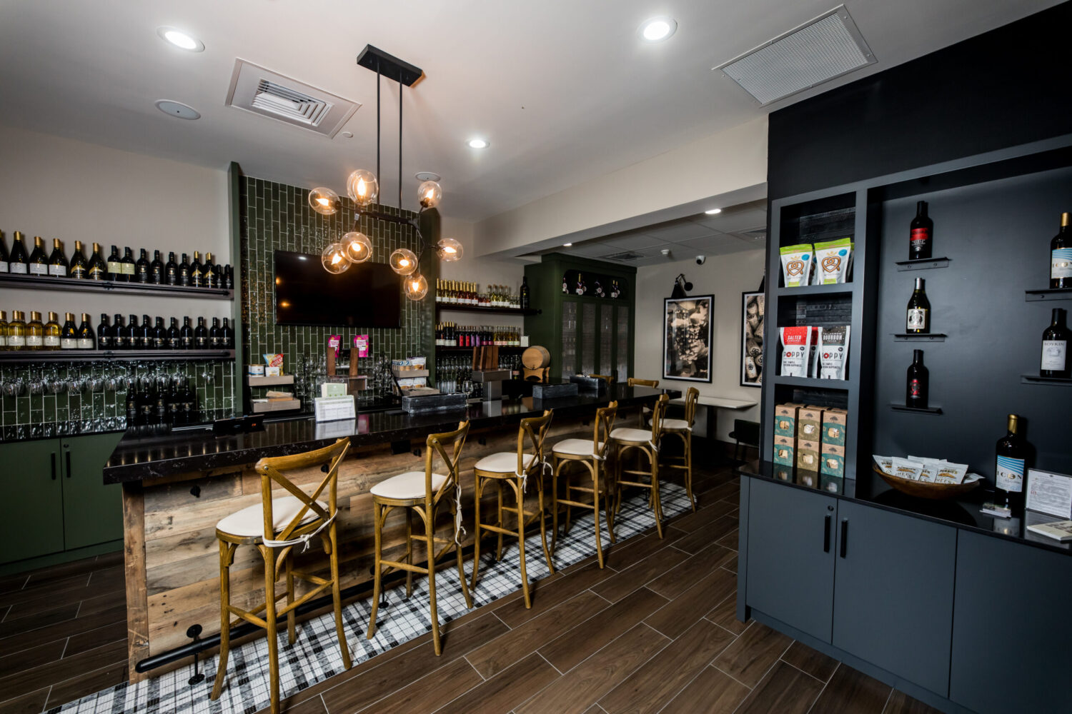 Wine bar at Hampton Inn & Suites at Shelton Vineyards