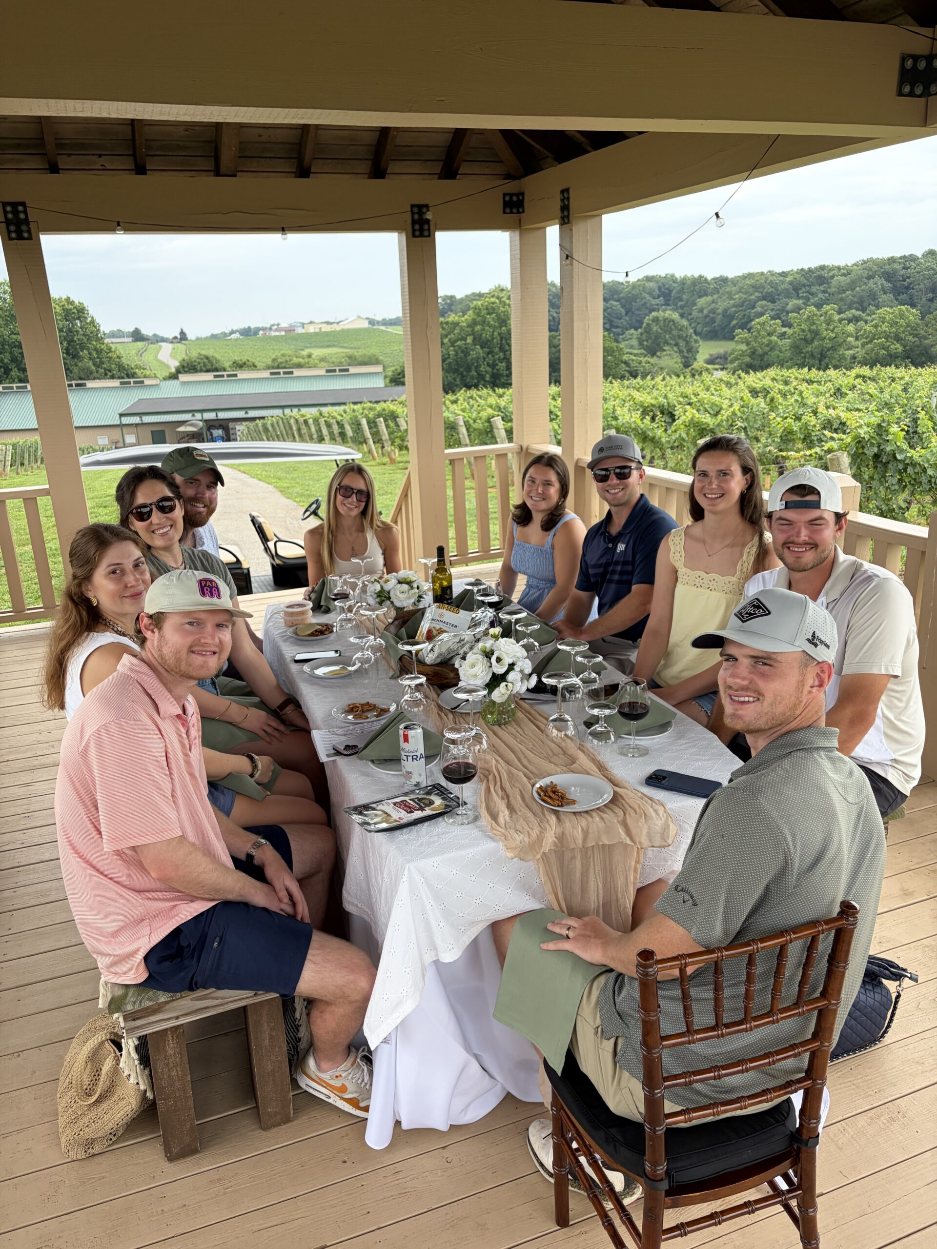 Wine tasting at Shelton Vineyards